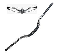 WAKE Guidon de Vélo 31,8mm*780mm Extra Long et Large Guidon Cintre VTT Alliage d'aluminium 55mm Riser Guidon de Vélo pour de Route (Noir)