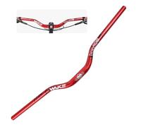 WAKE Guidon de Vélo 31,8mm*780mm Extra Long et Large Guidon Cintre VTT Alliage d'aluminium 55mm Riser Guidon de Vélo pour de Route (Rouge)