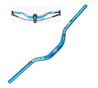 WAKE Guidon de Vélo 31,8mm*780mm Extra Long et Large Guidon Cintre VTT Alliage d'aluminium 55mm Riser Guidon de Vélo pour de Route (Bleu)