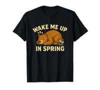 Wake Me Up in Spring Sleeping Bear T-Shirt
