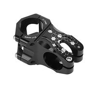 WAKE Potence de vélo de Montagne 31,8 mm 50 mm Potence de Guidon Courte en Aluminium pour la Plupart des vélos (Noir)