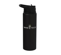 Wake Tech Community College Torch Logo Stainless Steel Insulated Water Bottle