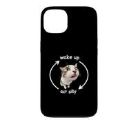 Wake Up Act Silly Funny Cat Kitten Meme Lover Coque pour iPhone 13
