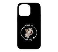 Wake Up Act Silly Funny Cat Kitten Meme Lover Coque pour iPhone 14 Pro Max
