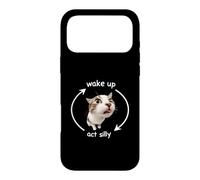 Wake Up Act Silly Funny Cat Kitten Meme Lover Coque pour iPhone 17 Pro Max
