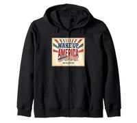 Wake Up America Patriotic Americana Sweat à Capuche