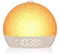 Wake Up Light Sunrise réveil minuterie 30 bruit blanc Machine sonore Dimmable RGB veilleuses aide au sommeil Snooze idéal pour cadeau
