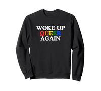 Wake Up Queer Again Meme Gay Pride LGBTQ+, drôle et Plein d'esprit, Y2K Sweatshirt