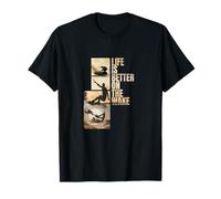 Wakeboard Lifestyle Vintage Life is Better on The Wake. T-Shirt