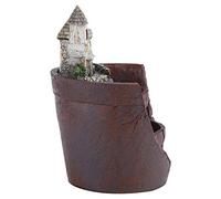 Wakects 14 X 20,5 Cm Château Girafe Succulent Plante Pot, Idéal pour Le Mini Jardin sucré avec des Matériaux Exquis, Belle Décoration Intérieure (Villa)