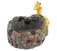 Wakects 14 X 20,5 Cm Château Girafe Succulent Plante Pot, Idéal pour Le Mini Jardin sucré avec des Matériaux Exquis, Belle Décoration Intérieure (Girafe)