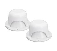Wakects 2 Capes de Ventilation de Toit RV Set, Kit de Couverture de Ventilation RV ABS avec une Installation Facile pour la Remorque, le Toit en Camping-car, les Bouchons de des égouts