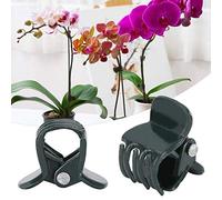 Wakects 200 Pièces Clip de Support de Plante en Plastique 1,1 Cm pour Tiges de Fleurs d'orchidées Fixation Facile de la Tige Support de Plante Doux pour Le marché aux Fleurs de Serre de Jardin