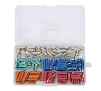 Wakects 200pcs 32V Kit de Fusibles de Torpille en Boîte à Fusibles Automobiles Européens pour Véhicules Plus Anciens avec Boîte de Rangement Transparent PF + Flocon de Zinc 5a-25a Orange Blanc Vert