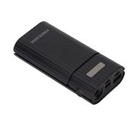 Wakects 2X DIY Power Bank, Chargeur de Batterie DIY de Mode Professionnelle Fiable Utile pour Téléphone Portable (Black)