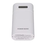 Wakects 2X DIY Power Bank, Chargeur de Batterie DIY de Mode Professionnelle Fiable Utile pour Téléphone Portable (White)