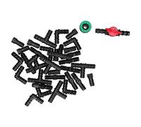 Wakects 34PCS Set Kit d'irrigation pour Les Lits de Jardin, Les Serres, Le Connecteur de Tee-Shirt, Les Fournitures d'arrosage de Pulvérisation avec Un Adaptateur de Robinet G12, des Raccords de