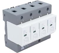 Wakects 4P PV House Protector TH35mm Wide DIN Rail Protector, BEM LY100KA 220V/380V SPD Déchargeur de surtension Dispositif de décharge à Basse Tension Protection Contre la Foudre
