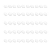 Wakects 50 œufs de de Simulation, Assiette Légère en Toute sécurité pour Les Petits Oiseaux, Conception Vive, en Plastique Portable et Pratique, de qualité Alimentaire, pour Les Oiseaux