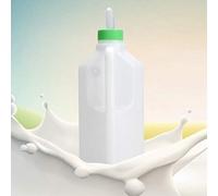 Wakects 850 ML en Plastique Animaux de Ferme Blancs de Veau Alimentant la Bouteille de Bouteille en Silicone, de Buse, économie Facile et énergétique, Digestion, capacité Suffisante, Pratique,