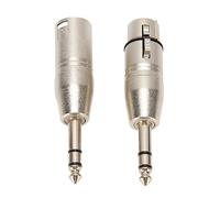 Wakects Adaptateur TRS vers XLR 1/4", Connecteur de Son Stéréo équilibré 6,35 Mm avec Boîtier Entièrement en Métal moulé sous Pression, pour Mixeurs, Microphones, Amplificateurs,