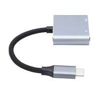 Wakects Adaptateur USB C vers AR Glasses, Convertisseur USB C vers Lunettes et Charge, 2x4K 60Hz PD 100W Plug and Play en Alliage D'aluminium for AR Glasses Switch Steam Deck ROG Ally