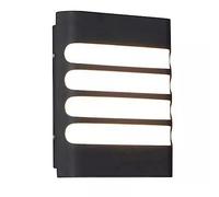 Wakects Applique murale LED 6500 K avec boîtier en plastique résistant à l'eau, LED de 20 W, montage mural, design moderne pour utilisation en extérieur