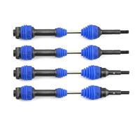 Wakects Arbre de Transmission, Remplacement CVD en Acier, 4 Pièces d'arbre de Transmission Durable pour Voiture Slash Rustler Hoss Stampede VXL 4X4 1/10 RC (Blue)