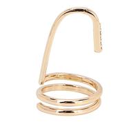 Wakects Bague de Mode Ongle, Bijou de Doigt, Bague de Nail Art électroplaquée Cuivre sans , Facile à Mettre et Enlever, Forme D'ongle pour Fête, Mariage, Quotidien (3050 or)