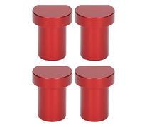 Wakects Bench Dogs Lot de 4 Blocs de Limite de Bureau pour le Travail du Bois, Chevilles d'établi de 20 Mm en Alliage d'aluminium et Acier Inoxydable pour le Positionnement des Planches, (rouge)