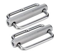 Wakects Boucle Glissante en Acier Inoxydable Réglable, Utilisation Polyvalente, Rouleau, Boucle à Courroie Moulée pour Sangle, Collier de Chien, Sac à Dos, 2pcs (50MM)