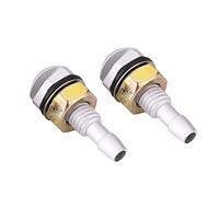 Wakects Buse de Lave-glace Universelle en Alliage d'aluminium, Conception Durable, Installation Facile pour une Vision Plus Claire, Compatible avec la Plupart des Modèles de Voiture (SILVER)