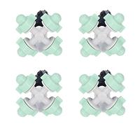 Wakects Buse de Pulvérisation de Brumisation Buse de Brumisation Croisée en Plastique 10 Ensembles avec Joint de 4 à 7 Mm de Large, Connexion Rapide pour Jardin, Serre, Terres Agricoles, Pépinière,