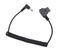 Wakects Câble d'alimentation Mâle vers Prise DC, Connecteur à Ressort en Spirale 5,5 X 2,5 Mm avec Joint serré pour Caméra BMCC BMPC 4K