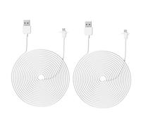 Wakects Câble USB D'extension, 9m Chargeur Extérieur pour EufyCam 2C Pro, Câble de Charge Résistant aux Intempéries pour Caméra (2PCS)