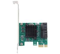 Wakects Carte D'extension 3.0, Adaptateur PCIE vers 4 Ports avec Déflecteur 4U 2U pour Châssis PC à Espace étroit, Interface PCIE Plaquée Or pour Un Meilleur Contact