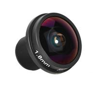 Wakects CCTV Objectif Fisheye 1,8mm 180° Grand Angle Monture M12 | Objectif Caméra 5MP, Corps en Métal pour Capteurs CCD 1/3 Pouce et 1/4 Pouce, Iris Fixe F2.0, Usage de Surveillance de