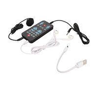 Wakects Changeur Vocal, Dissieur Vocal Multifonctionnel 8 Effets Sonores ABS 10 Modes de Changement Sonore Noir pour Téléphone Mobile