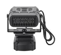 Wakects Chauffage D'appoint sans Fil Portable, Radiateur à Batterie, 2 Vitesses Silencieux, Protection Antichute et Surchauffe, Angle Réglable pour Voitures Camping Tente Atelier