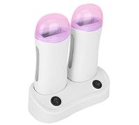 Wakects Chauffe-Cire, Cartouche de Cire Roll-on, Chauffe- Double, électrique, Appareil de Chauffage de Cartouches de, Épilation pour Jambes, Bras et Dos