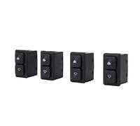 Wakects Commutateur de Fenêtre électrique, 61311381205 Remplacement du Bouton de Commande de Fenêtre électrique 4 Pièces, Plug and Play OE Match Disposition Précise pour E23 E24 E28 E30 1982-1994