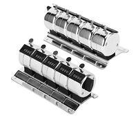 Wakects Compteur Mécanique à 4 Chiffres en Acier Inoxydable avec Anneau Métallique pour Le Comptage de Personnes dans Les Aéroports et Les Usines (statistiques).