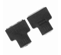 Wakects Connecteur LAN, Séparateur d'extension de Câble de Fiche d'interface RJ45 RJ45, Adaptateur de Réseau Noir 2pcs 1 Po sur 2pcs pour Internet Wire (Black)