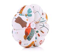 Wakects Coussin à épingles en Forme de Citrouille, 10 Cm, Surface Rembourrée Double Face avec Bande élastique pour la Couture à la Main, le Quilting, les Tailleurs, les égouts (tissu 2)