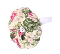 Wakects Coussin à épingles en Forme de Citrouille, 10 Cm, Surface Rembourrée Double Face avec Bande élastique pour la Couture à la Main, le Quilting, les Tailleurs, les égouts (tissu 4)