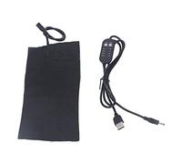 Wakects Coussin Chauffant électrique en Tissu, Coussin Chauffant électrique USB en Fibre de Carbone DC 5 V 4 Niveaux de Chaleur 86 à 140 F 4 Réglages de Minuterie Lavable Pliable pour le Cou, les