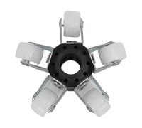 Wakects Couvercle de Protection pour Caméra D'égout de 17 Mm, Construction en Nylon et Acier Inoxydable avec 5 Rouleaux de Guidage pour une Navigation Stable dans les Canalisations de