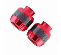 Wakects Crameurs de Châssis de la Fourche Avant Motorcycle Crash Protecteurs Paire de Curseurs de Fourche Usinés en Fibre de Carbone CNC avec Une Résistance à Un Impact élevé pour la Protection de
