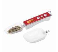 Wakects Cuillère Doseuse Numérique de Cuisine, Balance électronique de Précision, Cuillère Doseuse 0,05 G à 500 G, Tare, 2 Cuillères Amovibles 30 Ml 80 Ml pour Pâtisserie et Régime (rouge)