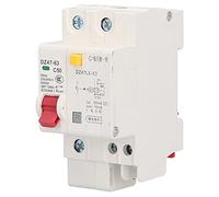 Wakects Disjoncteur 1P Plus N Disjoncteur Miniature Boîtier PC 230 V 400 V Montage sur Rail DIN avec Protection contre les Courts-circuits de Surcharge Fenêtre de Visualisation pour la Distribution